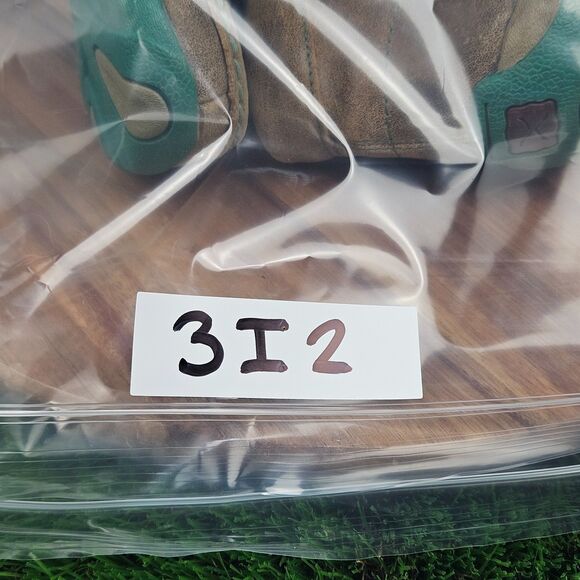 Twisted X Womens Chukka Driving Mocs 6.5 M Leather Brown Turquoise Lace Up Boots - Picture 13 of 13